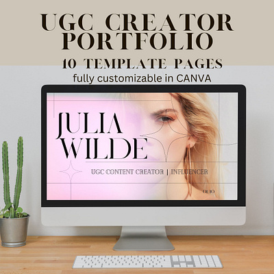 ugc creator website template branding website design