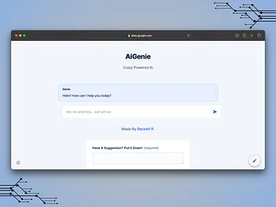 Ai Genie ai ai genie beckett beckettr branding design easy genie graphic design kid web ai web design website website ai website design
