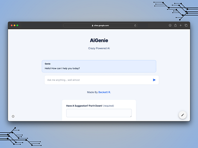 Ai Genie ai ai genie beckett beckettr branding design easy genie graphic design kid web ai web design website website ai website design