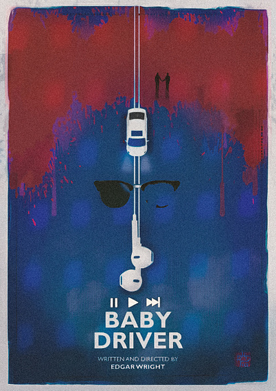 Baby Driver Movie poster baby design driver graphic design illustration movie movieposter netflix netlix poster vector