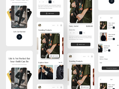 Fashion Shop App app app design app ui appui design fashion app ui fashion shop app fashion shop app ui ui uiux