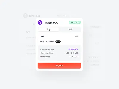 Buy crypto modal assets buy buy crypto defi design system designinspiration finance fintech illustration minimal minimalistic modal nft polygon product ui uiux