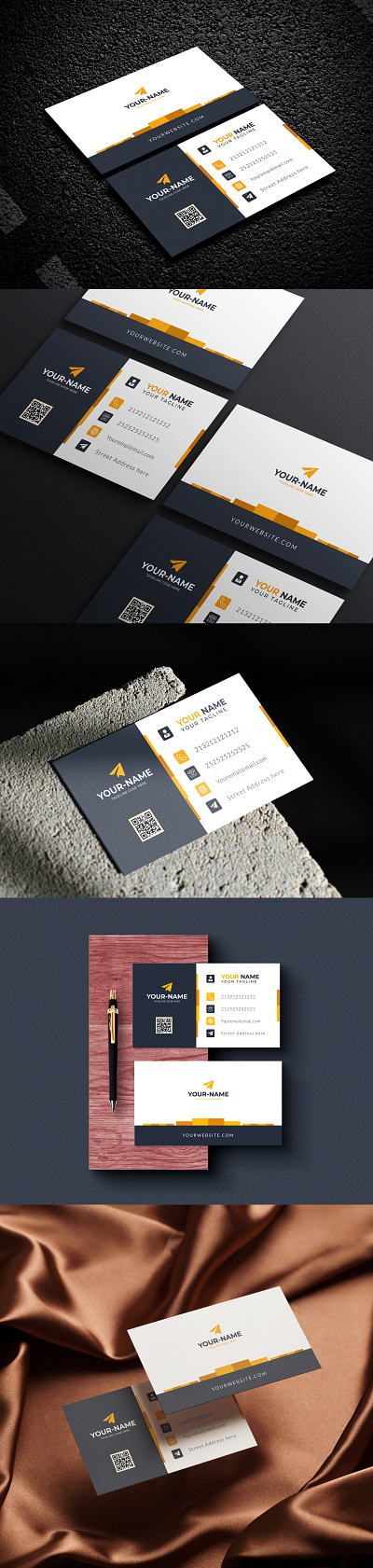 Modern Corporate Business Card Design branding business card card design corporate business card graphic design modern visiting card office card smart id card visiting card