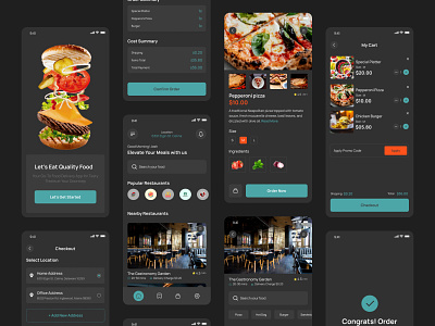 Food Delivery App app app design app ui appui design food app food app design food delivery app ui uiux