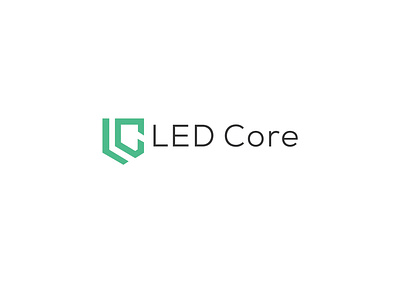 LED Core brand design brand identity l logo lc logo logo logo folio