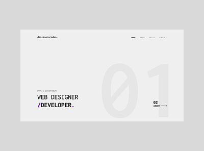 Minimal Design for a Personal Website branding design figma graphic design minimal minimal design personal website ui ux website