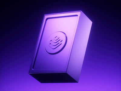AngelBlock - THOL 3D 3d animation box branding c4d coin crypto graphic design motion graphics octane package properly purple rotation thol web3