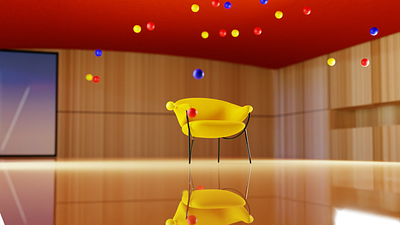 Chair 3d animation branding motion graphics