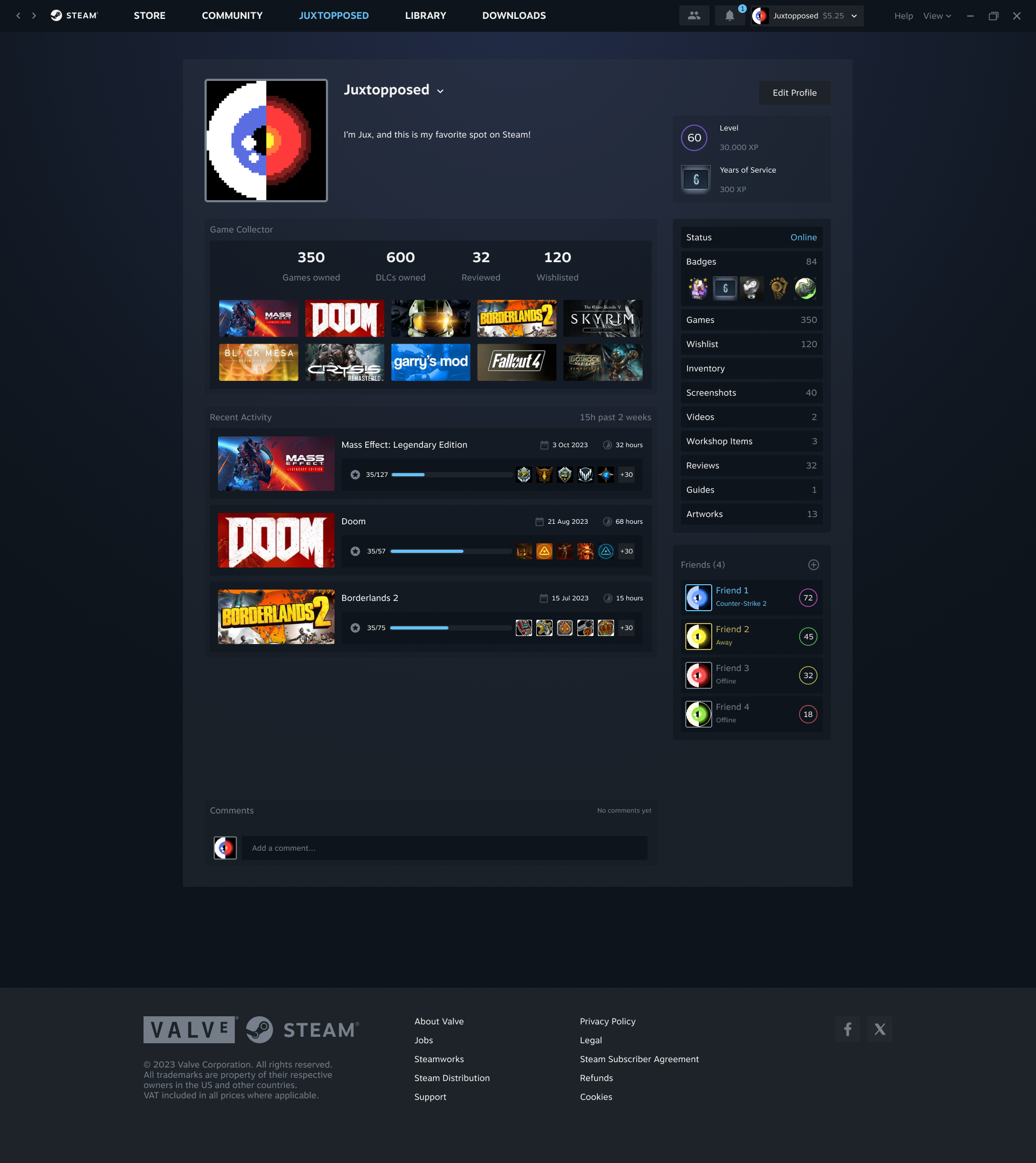 Steam Store Page Redesign (1/2) by Seb Jachec on Dribbble