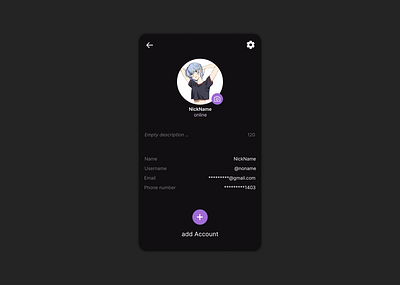 Daily UI #6: User Profile daily ui graphic design ui