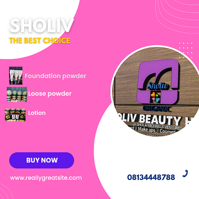 Sholiv The best choice branding graphic design logo ui