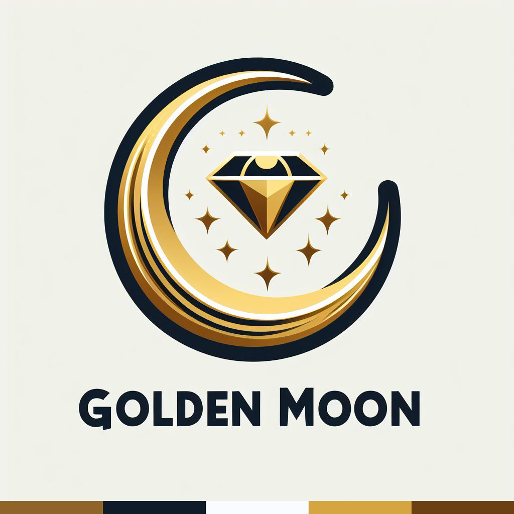 Golden hot sale moon jewelry