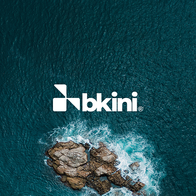 Bkini Logo app icon branding flat icon logo monogram simple logo