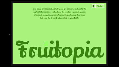 Fruitopia animation branding graphic design illustration mobile design motion graphics prototype typography ui ux