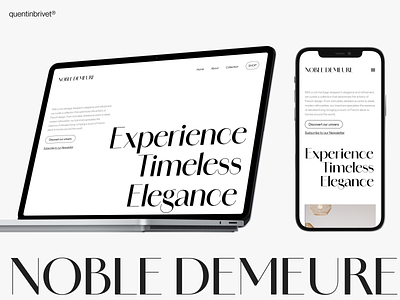 Noble Demeure branding design graphic design inspiration logo ui ux webdesign