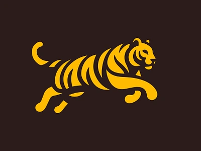 TIGER branding cat design graphic design hunter icon identity illustration jump king logo marks safari symbol tiger ui