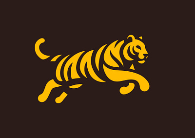 TIGER branding cat design graphic design hunter icon identity illustration jump king logo marks safari symbol tiger ui