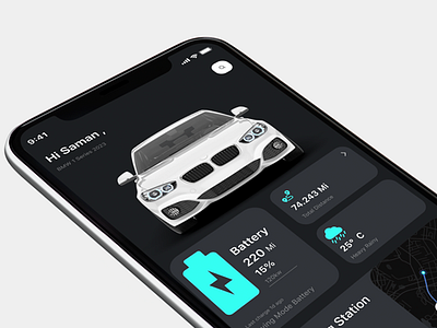 E-Car Station iphoneapp iphoneui ui