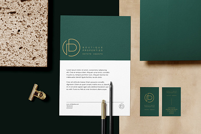 Boutique Properties branding graphic design logo