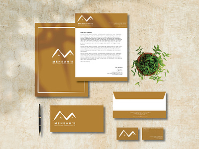 Mensah's Real Estate Developments branding design graphic design logo