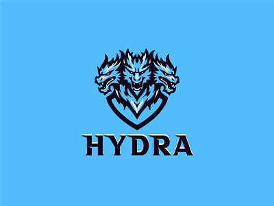 Hydra Logo animal beast creature dragon logo e sport fantasy gaming gaming hydra hydra hydra esport logo hydra head hydra logo hydra logos hydra mascot hydra three head legend mascot logo monster mythology powerpoint