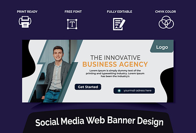 Web Banner Design marketing template