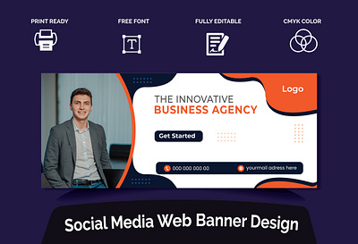 Web Banner Design marketing template