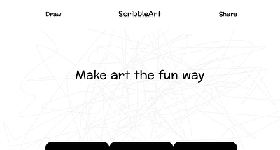 Unleash Your Inner Artist: ScribbleArt - a concept web design branding concept design design hero section ui ui design ux design web design website website design