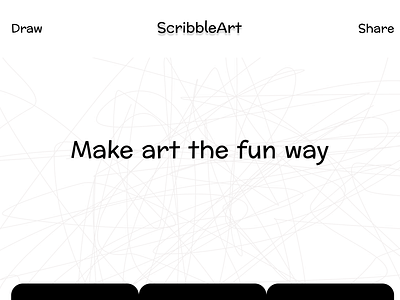 Unleash Your Inner Artist: ScribbleArt - a concept web design branding concept design design hero section ui ui design ux design web design website website design