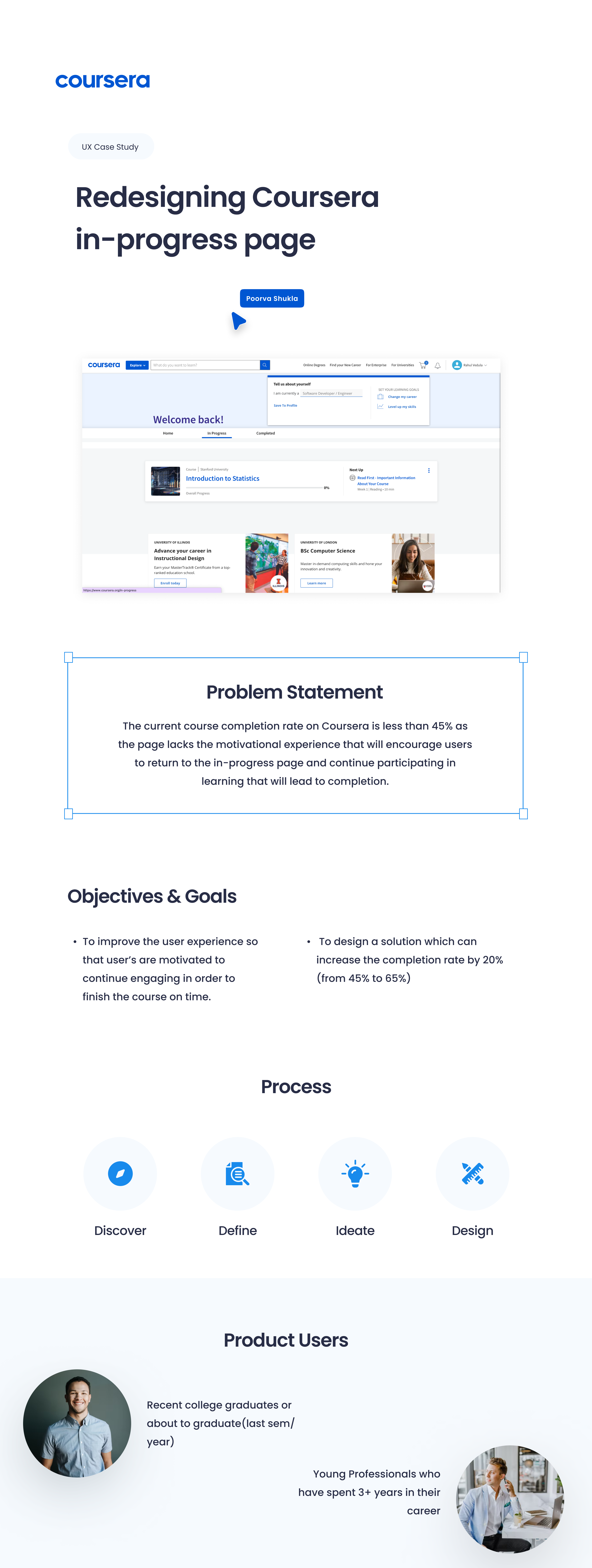 Coursera Progress Page Redesign - Case Study By Poorva Shukla On Dribbble