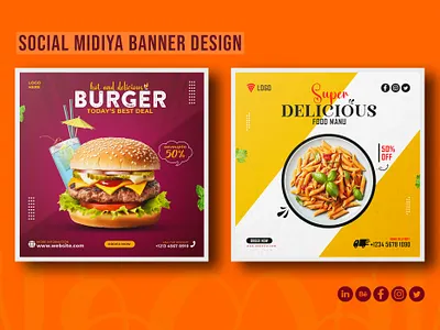 Social Media Banner Design ad banner banner ads banner design banner design in photoshop banners fast food banner food food banner food banner design graphic design so social me social mediya ad social mediya banner social mediya banner design web banner web banner design