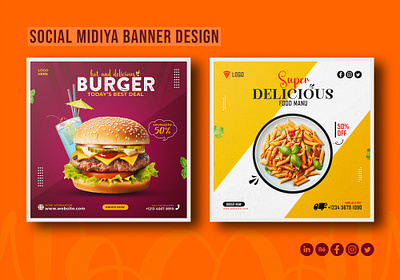 Social Media Banner Design ad banner banner ads banner design banner design in photoshop banners fast food banner food food banner food banner design graphic design so social me social mediya ad social mediya banner social mediya banner design web banner web banner design