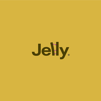 Jelly abstract branding brandmark design jelly lettering logo logotype stretch wordmark