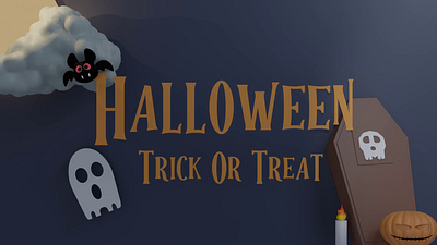 Halloween 3D Animation 3d 3d halloween animation blender coffin ghost halloween hallowen happy halloween motion graphics pumpkin trick or treat