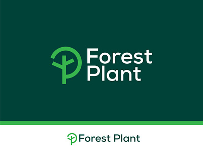 forest plant logo best dribbble logo branding logo f forest plant leaf logo nature p plant top logo
