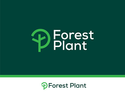 forest plant logo best dribbble logo branding logo f forest plant leaf logo nature p plant top logo