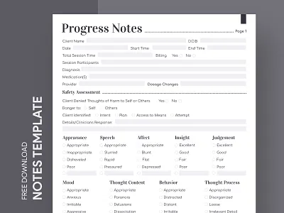 Progress Notes Free Google Docs Template docs doctor document free google docs templates free template free template google docs google google docs health healthcare notebook notepaper notes print printing progress progress notes template templates