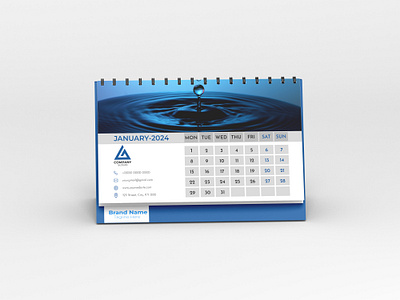 Desk Calendar Design 2024 monday