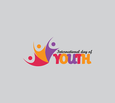 International Youth Day vector graphic design for international branding business design graphic design illustration international youth day logo logotype typography vector