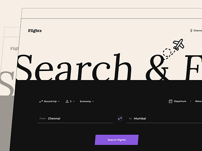 Daily ui - Flight search app daily ui daily ui 68 design flight flights search minimal ui ux website