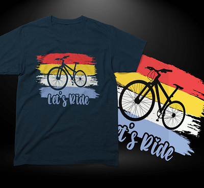 Motivational T-Shirt Design cycle design fashion graphic design illustration inspired letsride tshirt typography