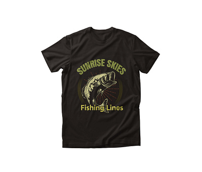 Fishing T-Shirt Design fashion fish fishing graphic design holiday illustration tshirt typography vacation