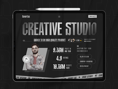 Digital agency website animation agency website animation business company corporate creative dark mode digital agency landingpage startup ui web webdesign website design
