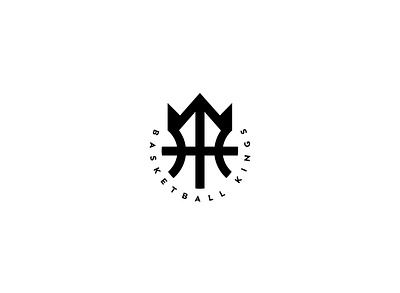 Basketball Kings Clothing Brand basketball logo logo design minimal logo
