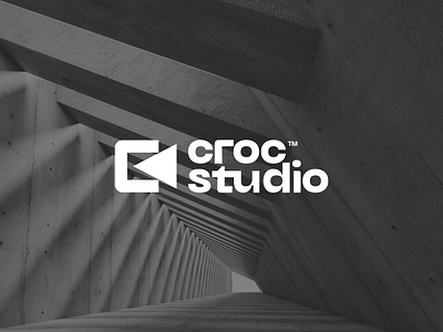 Croc Studio Logo Design 2d 3d animation branding c logo camera design identity lettermark logo logo design logotype minimal multimedia photography studio video logo video shoot video studio visualization