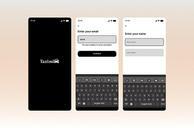 Taximi: A ride-hailing service for your convenience design graphic design illustration prototyping ui wireframe