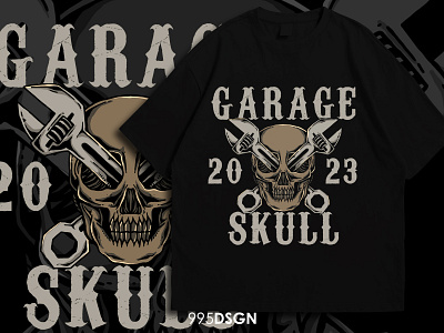 Garage skull illustrationaday