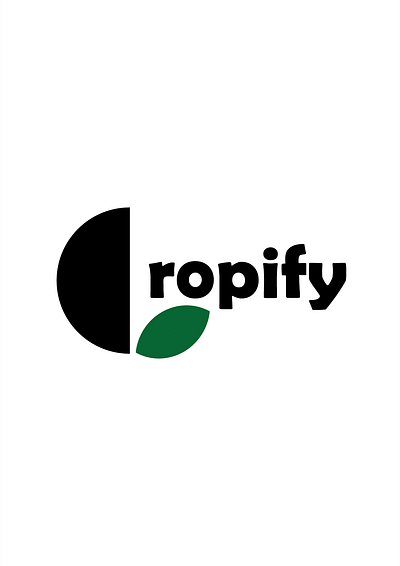 Cropify design graphic design logo vector