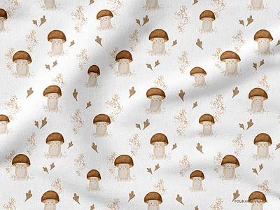 Kids pattern with mushrooms boy children print girl kids illustration mushroom