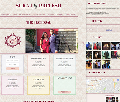 Suraj & Pritesh Wedding Template animation graphic design logo ui